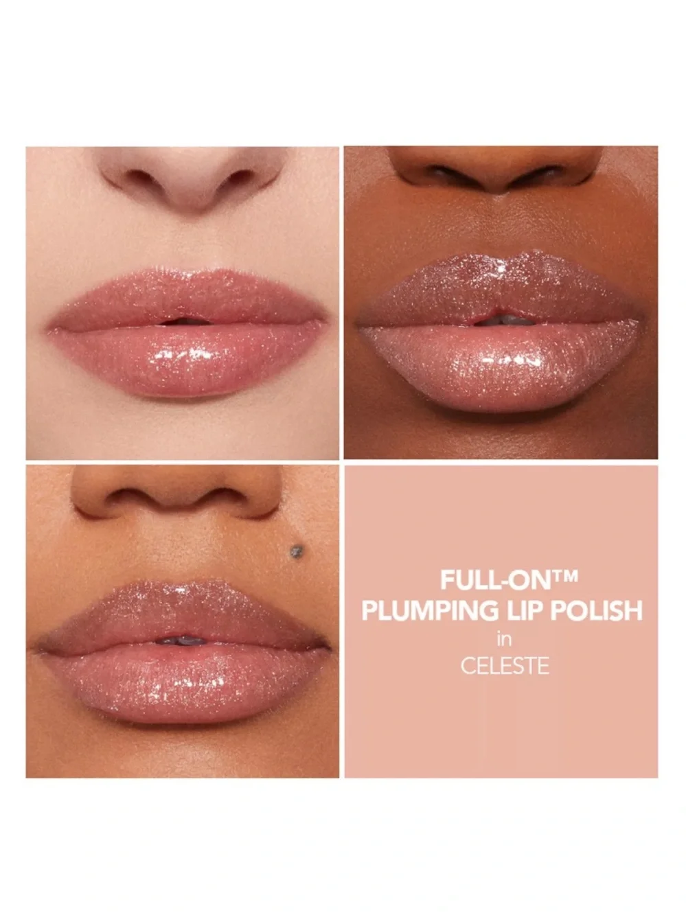 BUXOM Full-On Plumping Lip Polish in Celeste NEW